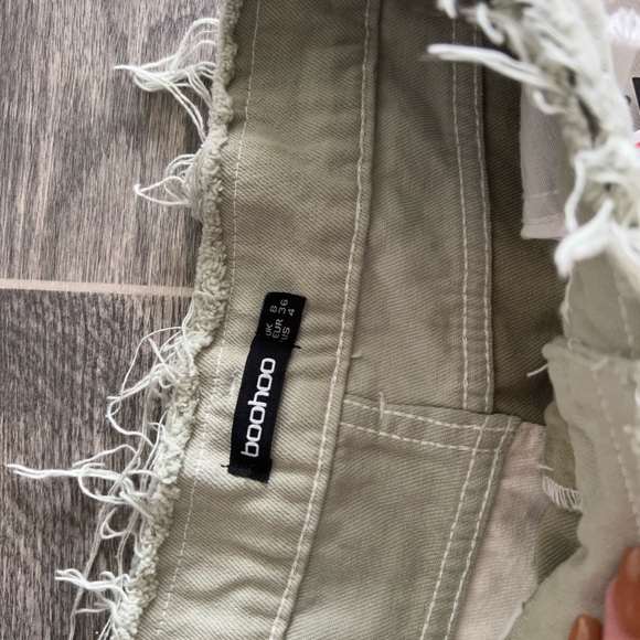 TALL HIGH WAISTED COLOR BLOCK DISTRESSED DENIM - Picture 4 of 4